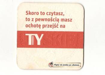 Tyskie - podstawka do piwa. Nr . 4.