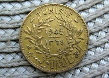 Tunezja Francuska 1 Frank 1945r