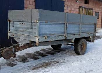 Rozrzutnik obornika jednoosiowy czarna białostocka przerobiony na przyczepę