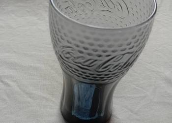 Kolekcjonerska szklanka Coca Cola, kolor burzowo-niebieski. Rastal.