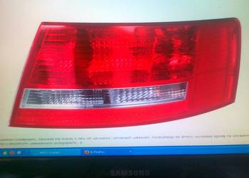LAMPA TYLNA LE/PR (SDN) NOWE DO: AUDI A6 (4F) 05/04-09/08