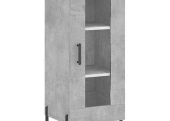Szafka szarość betonu 345x34x90 cm materiał drewnopochodny WM-828808