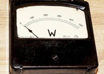 Miernik laboratoryjny, watomierz analogowy 100 V, 5 A, kl 1, ERA TLME-2