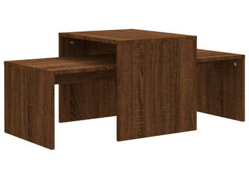 Stolik kawowy brązowy dąb 100x48x40 cm materiał drewnopochodny WM-815548