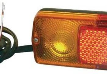 Lampa tylna zespolona, prostokątna lewa czerwona/pomarańczowa przykręcana…