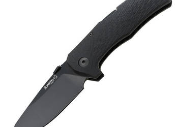 Nóż składany LionSteel TM1 Carbon Fiber, Black Sleipner by Molletta (TM1 C…