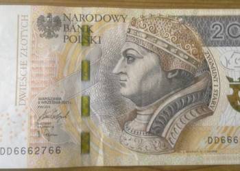 Banknot z trzema szóstkami z rzędu