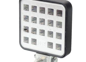 LAMPA ROBOCZA HALOGEN LED, 19 LED MINI, KWADRATOWA, 10-36V, 83X83X20 M