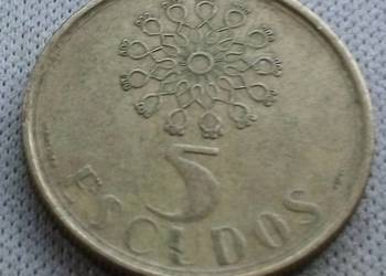 PORTUGALIA-5 ESCUDOS-1991 r