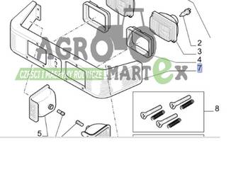 9969130 RAMKA REFLEKTORÓW PRZÓD CNH