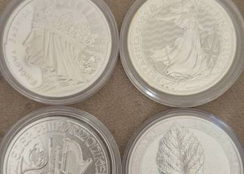4 srebrne monety