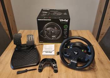 Kierownica ThrustMaster TMX Force Feedback pedały kable uchwyt BDB