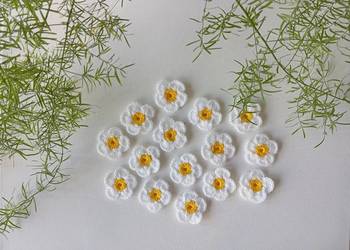 Szydełkowe kwiatki 5 cm