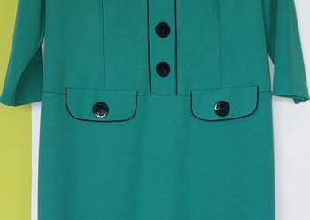 M Zielona ołówkowa sukienka jak nowa Butik (produkt polski)