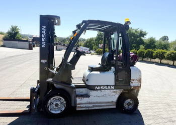 wózek widłowy NISSAN FG25 LPG 2500kg Triplex 4.75m 06' wolny skok + przesuw