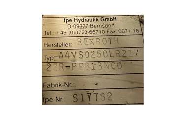 Rexroth A4VSO250LR2Z / 22R - PPB13N00 (R910935388) Pompa hydrauliczna