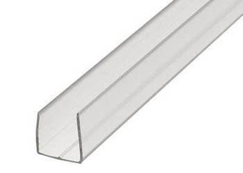 Profil poliwęglanowy zamykający U4 bezbarwny 210cm do poliwęglanu komorowe