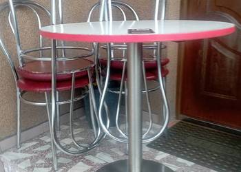 Komplet do Kuchni i inne Pomieszczenia : Stolik + 4 Krzesła Używane w db, s