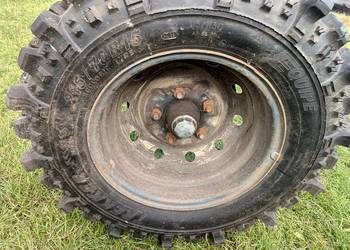 Sprzedam oś z kołami komplet i koła balonowe