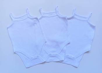 3 Pack body ramiączka podkoszulki Uniseks Primark 62