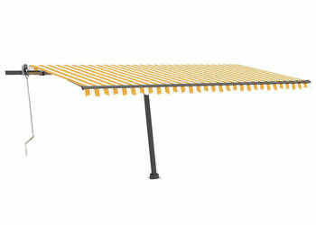 Automatycznie zwijana markiza LED i czujnik wiatru 500x300 cm WM-3069793