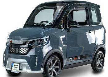 Czterokołowiec skuter elektryczny z dachem MICRO CAR BILI ECOMO 4 szary