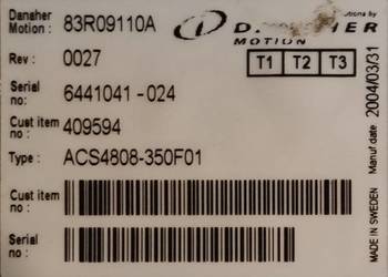 STEROWNIK JAZDY/HYDRAULIKI STILL FM ACS4808-350F01 409594