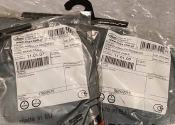 2x linka hamulca ręcznego lewa prawa Daewoo Nubira tarcze 96243464 96243465