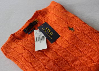 pomarańczowy sweter bawełniany