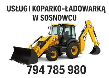 Usługi koparką w Sosnowcu wykopy wynajem koparki Sosnowiec