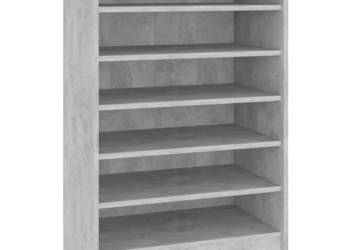 Szafka na buty szarość betonu 60x35x92 cm WM-808949