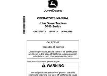John Deere D105  D110 D125 D130 D140 D155  D160 D170 instrukcja obsługi PL