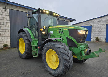 Ciągnik JOHN DEERE 6140R, 4x4 (2013 r.) TUZ, przedni WOM