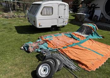 Przyczepa kempingowa Niewiadów N126E stan BDB lekka do 750kg przedsionek lo
