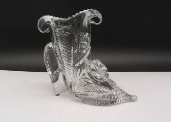 Kryształowy wazon BUCIK – Vintage PRL – Ręcznie szlifowany kryształ