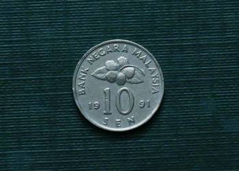 MALEZJA - 10 senów, 1991r