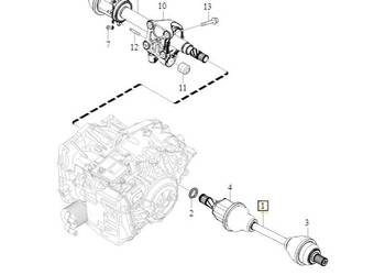 VOLVO V60 S60 S80 V70 półoś lewa przednia OE 36010054
