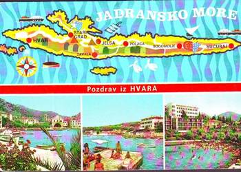 Kart. Poczt. Jugosławia Hvar  1972