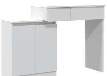 Toaletka z oświetleniem LED biała 115x37x1105 cm WM-848227