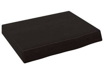 Półka ciemnobrązowa 40x30x(2-6) cm wykończone drewno dębowe WM-363748