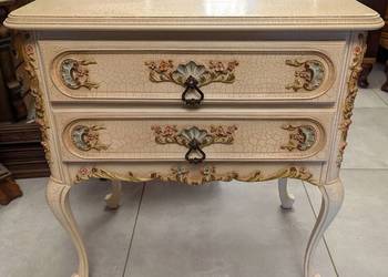 Piękna komoda ludwikowska ecru-sklep Dąbrowa Górnicza