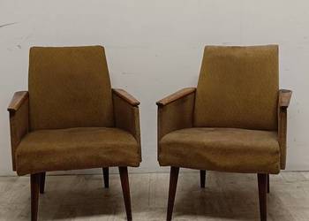 fotele PRL Gera DDR design lata 70-te vintage Chierowski Lis Var