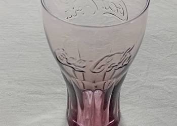 Fioletowa kolekcjonerska szklanka Coca Cola - MacDonald 250 ml.