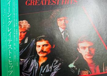 Queen Greatest Hits EX-/NM Japan Obi LP 1981 Elektra P-6480E
