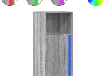 Szafka z LED szary dąb sonoma 425x34x100 cm WM-852157