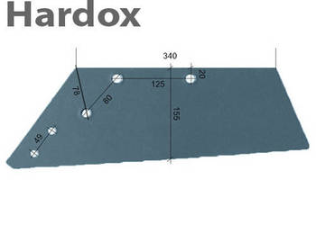 Lemiesz 300ha HARDOX 200617/L N 132/152 do pługa NIEMEYER