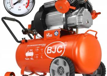 KOMPRESOR sprężarka BJC 50L / 3 HP / 2 tłoki / 10 BAR ! gruby zbiornik UDT