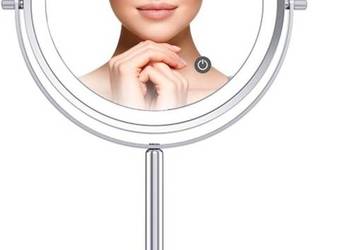 Lusterko do makijażu powiększające x 10, Podświetlane LED, Ładowanie USB