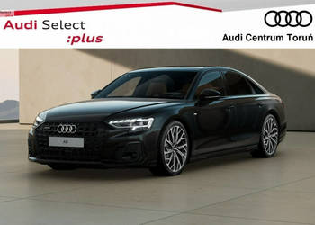 Audi A8 Masaże_Wentylacja_Dociągi_HeadUp_Hak_SkrętnaOś_Webasto_Panorama_B&…