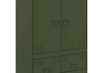 Szafka oliwkowa 67x39x95 cm stal WM-841809